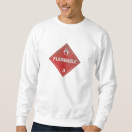 Sudadera Señal de peligro inflamable rústica