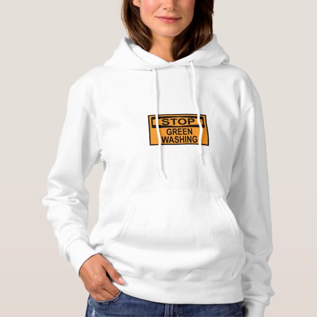 Sudadera Señal de Stop Greenwashing (Anverso)
