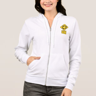 Sudadera Señal de tráfico circular amarilla de diamante