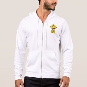 Sudadera Señal de tráfico circular amarilla de diamante