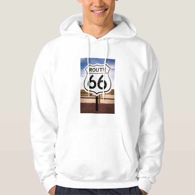Sudadera Señal de tráfico de la ruta 66, Arizona (Anverso)