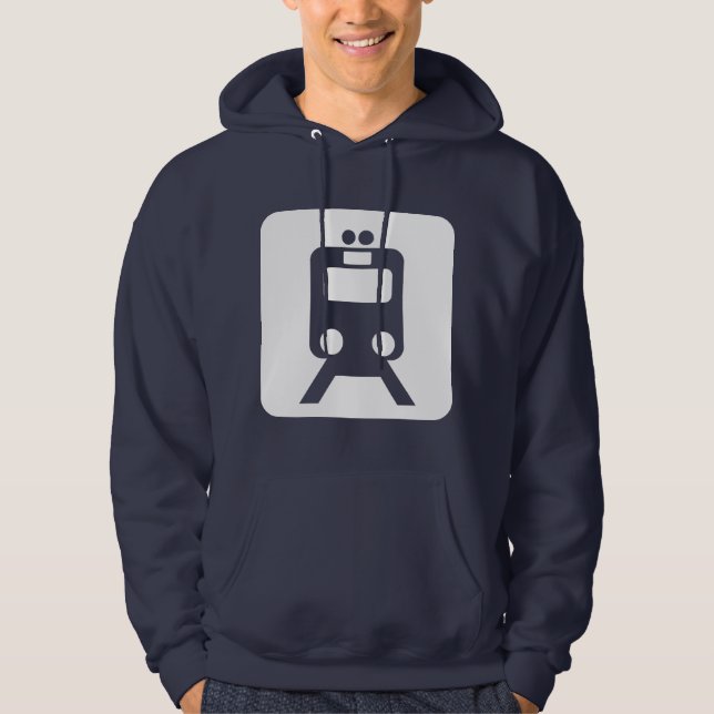 Sudadera Señal de tren - Blanco (Anverso)