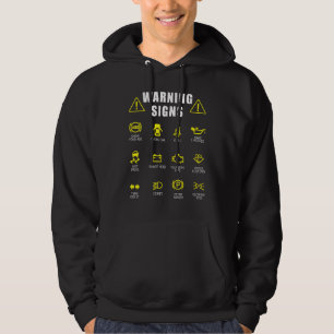 Sudadera Señales de advertencia de reparación de coches mec