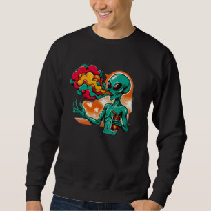 sudadera sencilla con hermoso estampado