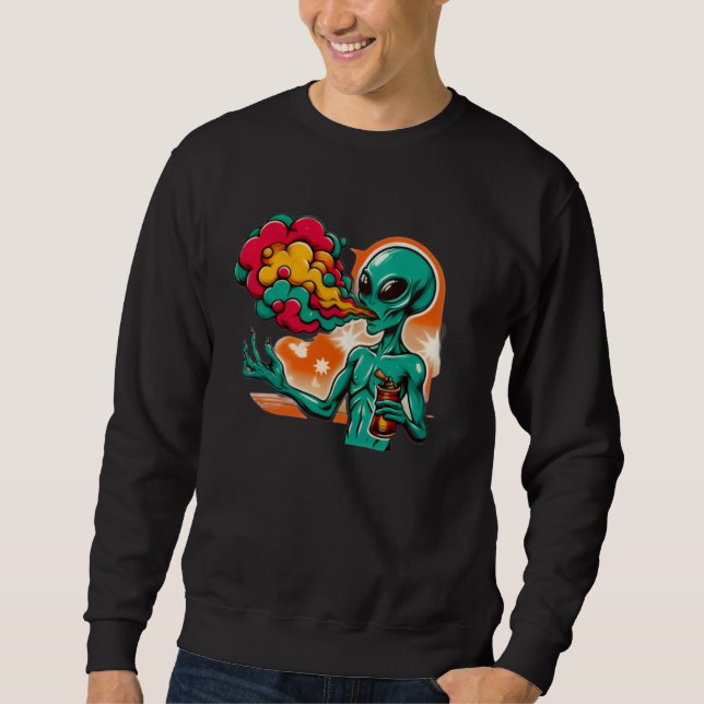 sudadera sencilla con hermoso estampado (Anverso)