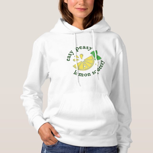 Sudadera Sencilla fácil, excentricidad de limón (Anverso)