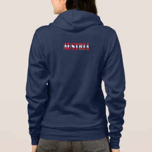 Sudadera Sencilla ropa de bandera nacional de Austria moder