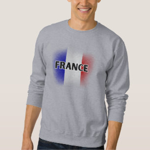 Sudadera Sencillo amor moderno Francia Bandera Paris Souven