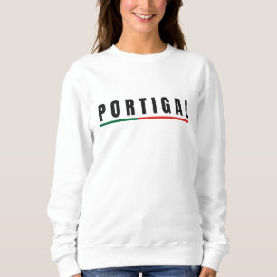 Sudadera Sencillo recuerdo de la bandera de Portugal modern