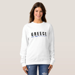 Sudadera Sencillo recuerdo moderno de la bandera de Grecia