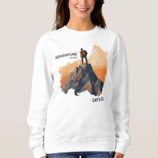 Sudadera Senderismo de aventura, aventura a la espera, vamo