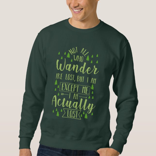 Sudadera Senderismo divertido (Anverso)