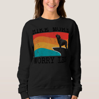 Sudadera Senderismo Más Preocupación Menos Hikin Gráfico Me
