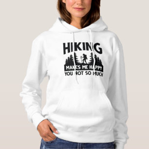 Sudadera Senderismo me hace feliz no tanto
