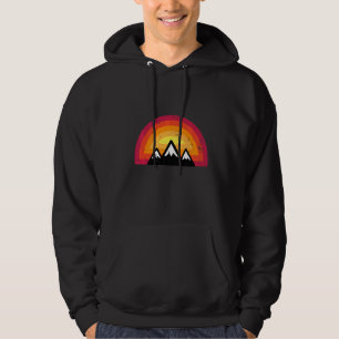 Sudadera Senderismo por la montaña Sunset Retro Hike Vintag