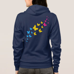 Sudadera Sendero de Mariposas Orgullo Pansexual