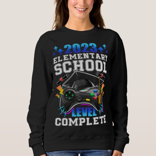 Sudadera Senior Gamer 2023 Elementary School Level Complete (Anverso)