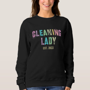 Sudadera Señora de la limpieza vintage 2023 Custodia Limpie