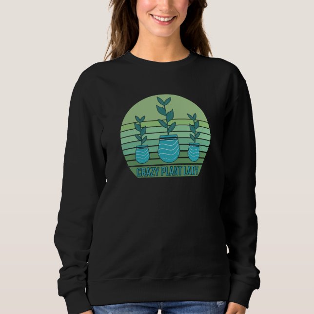 Sudadera Señora de las Plantas Loca (Anverso)
