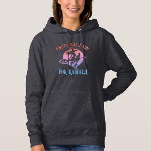 Sudadera Señora Gata Loca por Kamala Harris 24 Brujas Diver