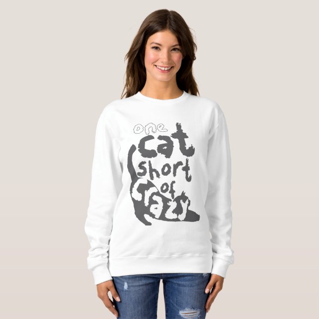 Sudadera Señora loca del gato (Anverso completo)