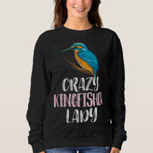 Sudadera Señora Martín Pescador Loca u2013 Lindo Pájaro Mar
