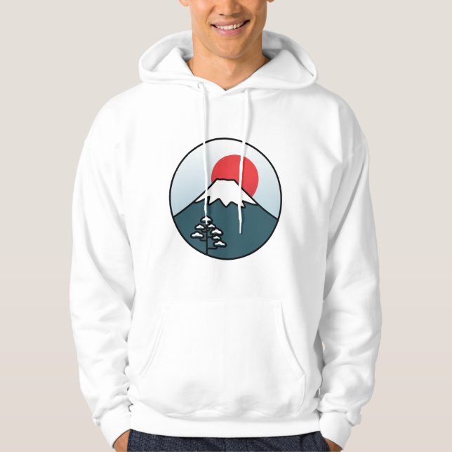 Sudadera SenpaiXEL Monte Fuji Invierno (Anverso)