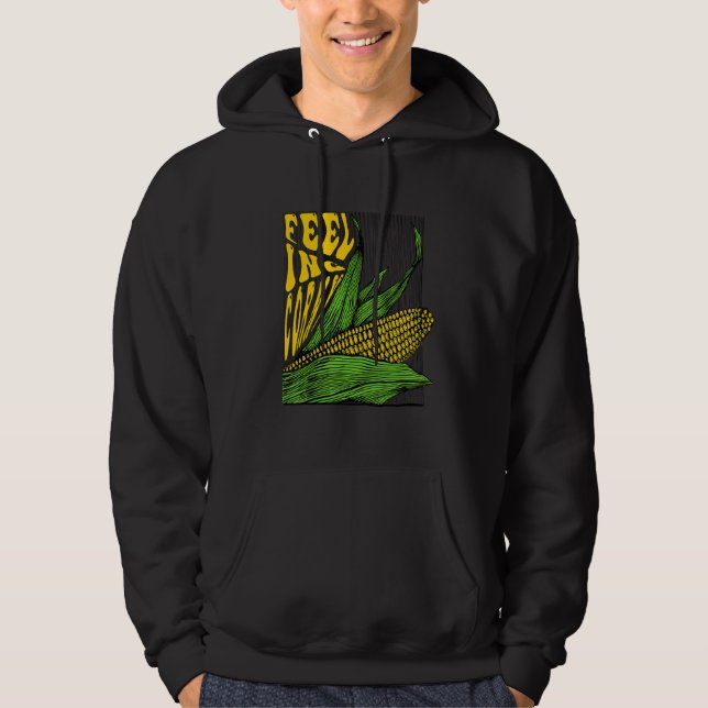 Sudadera Sensación de Corny Corn Pun (Anverso)