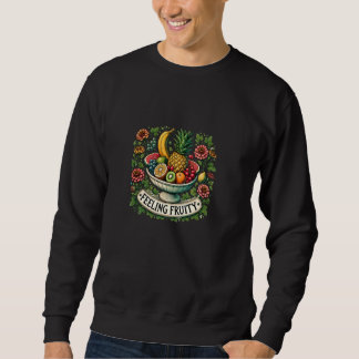 Sudadera Sensación de Fruity lindo tazón de arte Fruta
