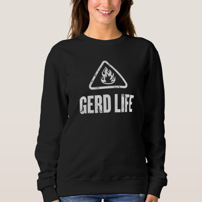 Sudadera Sensibilización Gerd - Enfermedad de Reflux Ácido  (Anverso)