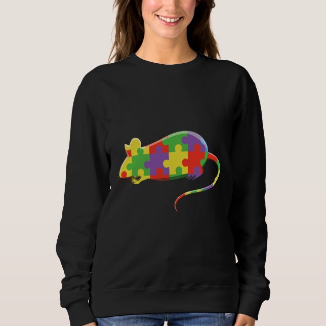 Sudadera Sensibilización sobre autismo de rompecabezas espe (Anverso)