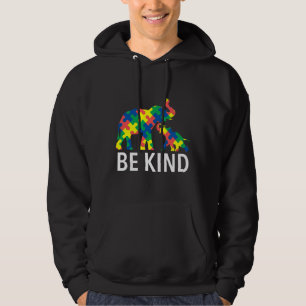 Sudadera Sensibilización sobre autismo familia de elefantes