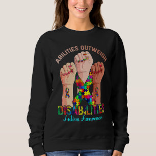 Sudadera Sensibilización sobre autismo manual Las habilidad