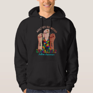 Sudadera Sensibilización sobre autismo manual Las habilidad