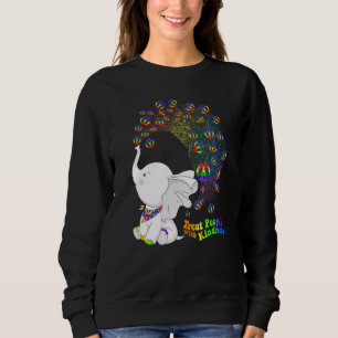 Sudadera Sensibilización sobre el autismo elefante trata a 