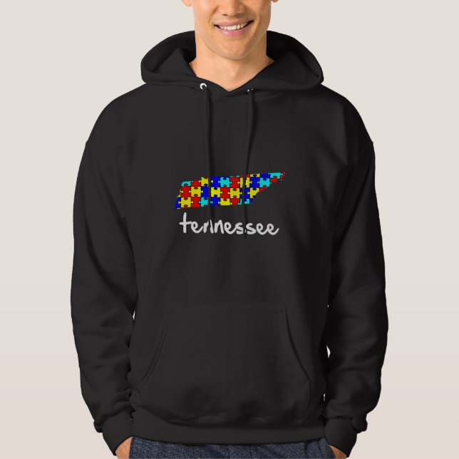 Sudadera Sensibilización sobre el autismo en Tennessee (Anverso)