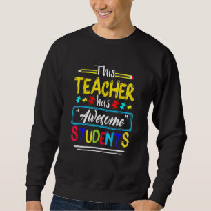 Sudadera Sensibilización sobre el autismo que este profesor