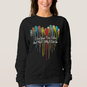 Sudadera Sensibilización sobre el autismo Veo tu verdadero 