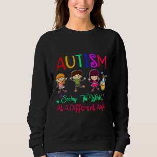 Sudadera Sensibilización sobre el Autismo Viendo El Mundo D