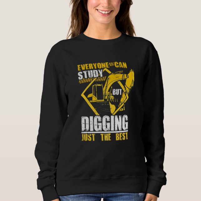 Sudadera Sentada del edificio del obrero de construcción de (Anverso)