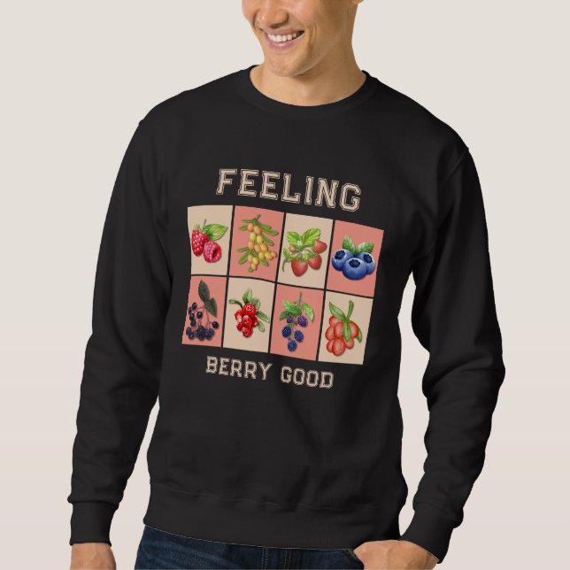 Sudadera SENTIMIENTO BERRY BUENO Personalizable Fresas Berr (Anverso)