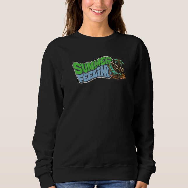 Sudadera Sentimiento de verano accesorios de diversión de v (Anverso)