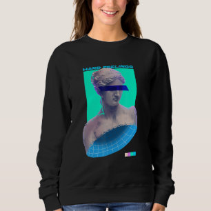Sudadera Sentimientos Duros Estética Emo Vaporwave Escultur
