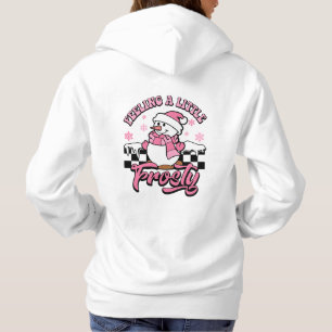 Sudadera Sentirse Un Poco Helado Retro Muñeco de Nieve Navi