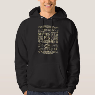 Sudadera Septiembre de 1960 Leyenda de Mitos del Hombre 62º