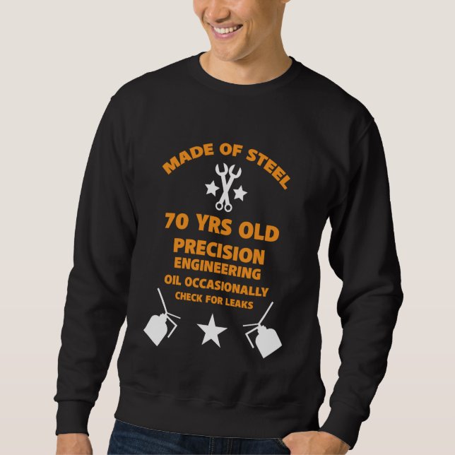 Sudadera Séptima Fiesta de Cumpleaños Septuagenaria (Anverso)