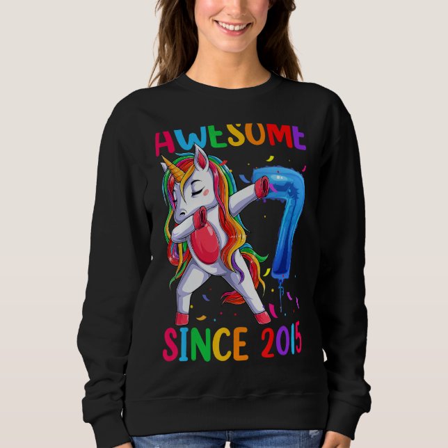 Sudadera Séptimo Alojamiento De Unicornio Para Chicas Impre (Anverso)
