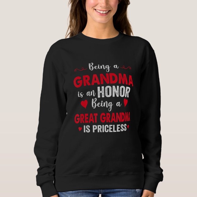 Sudadera Ser Abuela Es Un Honor Ser Abuela Es (Anverso)