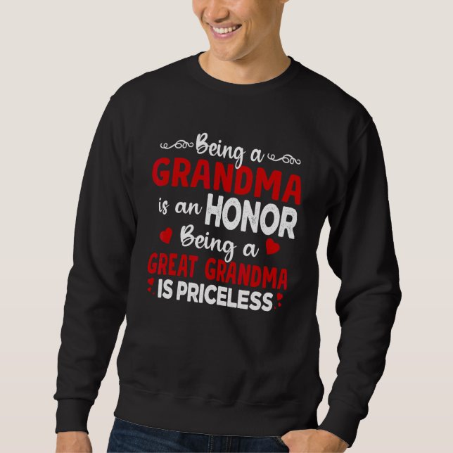Sudadera Ser Abuela Es Un Honor Ser Abuela Es (Anverso)