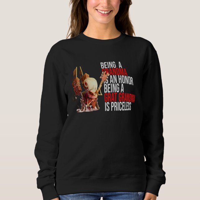 Sudadera Ser Abuela Es Un Honor Ser Abuela Es (Anverso)
